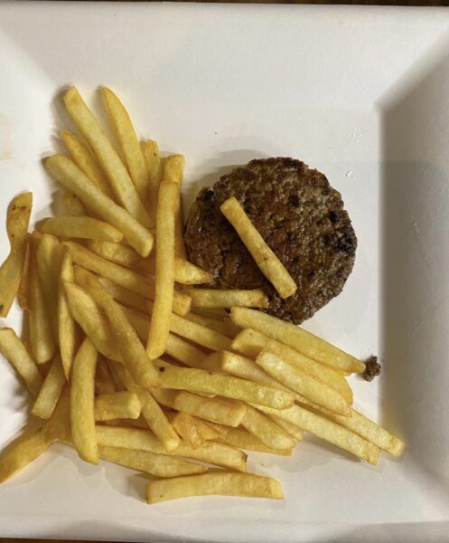 Hamburger con patatine