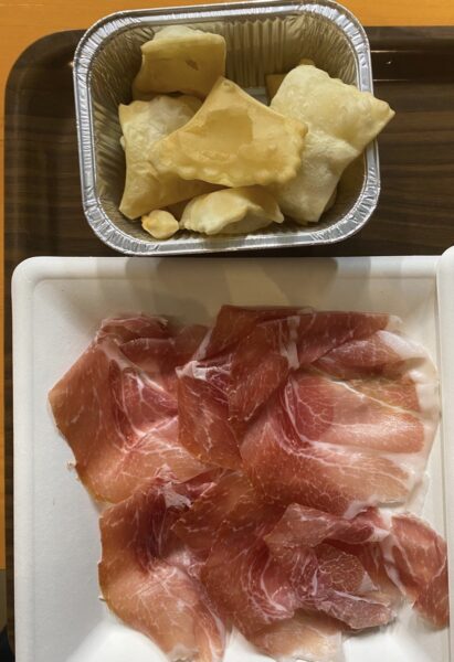 Culaccia con gnocco fritto